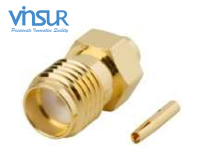 1152103C -- RF CONNECTOR - 50OHMS, SMA FEMALE, STRAIGHT, SOLDER TYPE, RG405 CABLE
